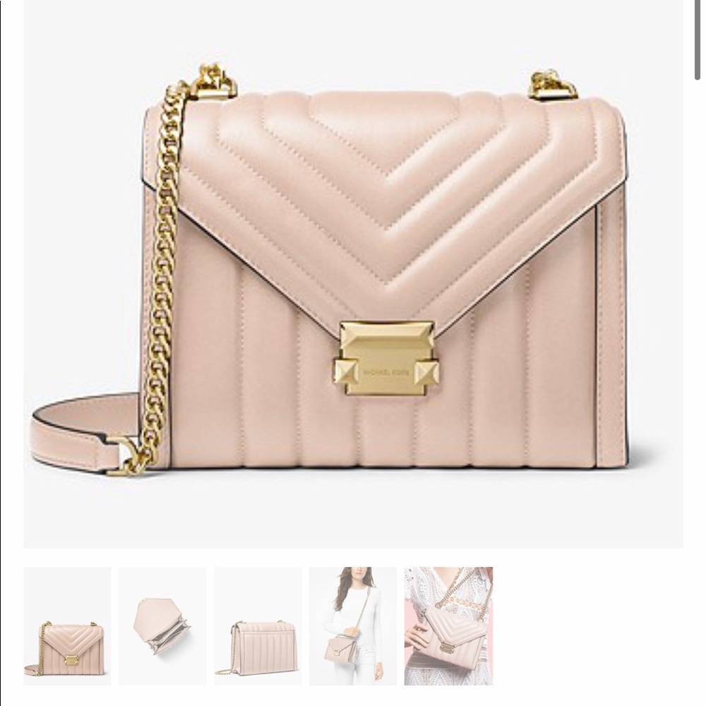 Michael Kors Blush Pink Leather Crossbody